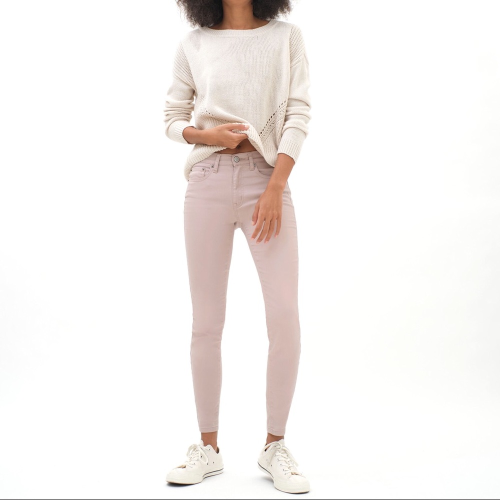 Aeropostale High Waist Jeggings Pink 0 reg